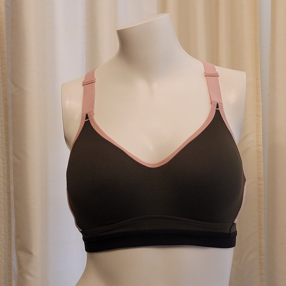 VSX Incredible Sports Bra - Olive & Pink
